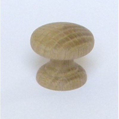 Knob style D 30mm oak sanded wooden knob